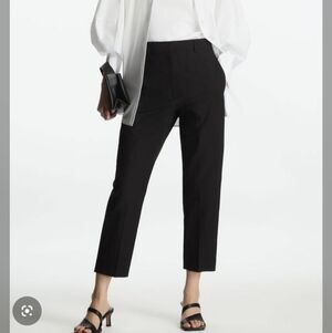 COS Slim-Leg Seersucker Trousers